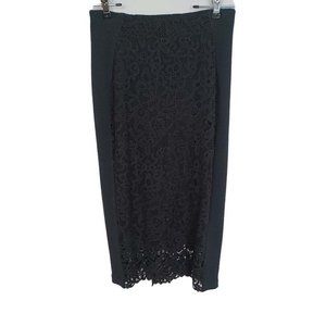 Black Lace Layered Skirt